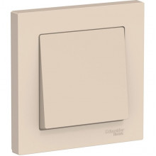 Выключатель с/у 1-кл 10А, IP20, в сборе, Schneider Electric ATLASDESIGN [ATN000212][15] бежевый