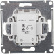Выключатель с/у 1-кл 10А, IP20, с подсветкой, Schneider Electric ATLASDESIGN [ATN000413][10] жемчуг