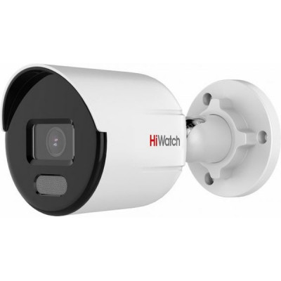 Камера IP HiWatch пуля 4MP[2.8мм]; 85°; mic; microSD; ИК 30м ColorVu; IP67;PoE [DS-I450L(D)]