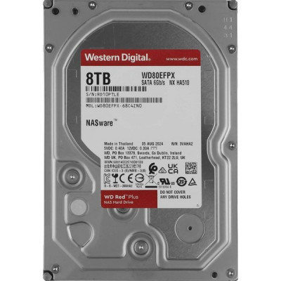 Жесткий диск  8.0Tb WD WD80EFPX NAS Red Plus SATA-III 256Mb