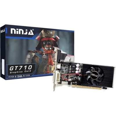 Видеокарта GF GT 710 1Gb DDR3 64bit 945/1600 VGA/DVI/HDMI PCI-E Sinotex [NF71NP013F] RTL