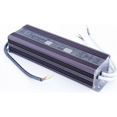 Блок питания 12V 150W, IP67, металл влагозащищенный компактный [HCF-150]