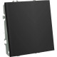 Переключатель с/у 1-кл 10А, IP20, STEKKER Эмили [RSW10-5105-05] черный уголь soft touch