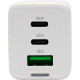 Зарядное устройство Cablexpert, 65Вт GaN, 3.25A, QC4.0/PD, 2xType-C, 1xUSB [MP3A-PC-65] белый