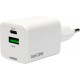 Зарядное устройство Cablexpert, 20Вт GaN, 3А, QC4.0/PD, 1xUSB, 1xType-C [MP3A-PC-61] белый