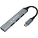 Концентратор USB 2.0 GEMBIRD UHB-C201, 4 порта, OTG, кабель Type-C 10 см