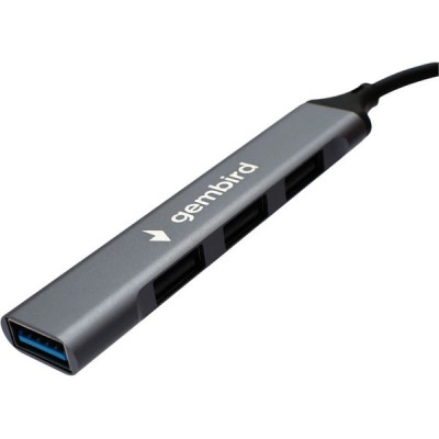Концентратор USB 3.0 GEMBIRD UHB-C202, USB3.0, 3xUSB2.0, OTG, кабель Type-C 10 см