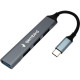 Концентратор USB 3.0 GEMBIRD UHB-C202, USB3.0, 3xUSB2.0, OTG, кабель Type-C 10 см