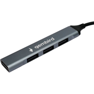 Концентратор USB 2.0 GEMBIRD UHB-C203, 4 порта, кабель 10 см