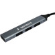 Концентратор USB 2.0 GEMBIRD UHB-C203, 4 порта, кабель 10 см