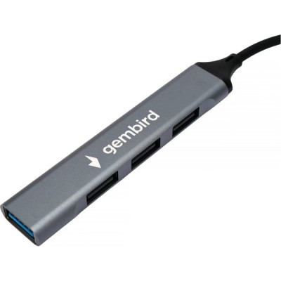 Концентратор USB 3.0 GEMBIRD UHB-C204, USB3.0, 3xUSB2.0, OTG, кабель Type-C+USB 10см