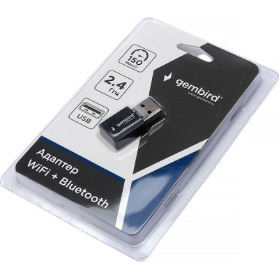 Адаптер Wi-Fi Gembird WNP-UA-017, 150 Мбит, мини, USB, 802.11b/a/g/n/ac, RTL87 + Bluetooth: 4.2