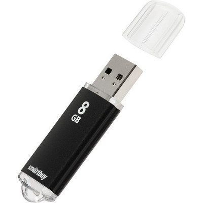 Накопитель USB Flash 8Gb SmartBuy V-Cut Black