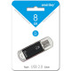 Накопитель USB Flash 8Gb SmartBuy V-Cut Black