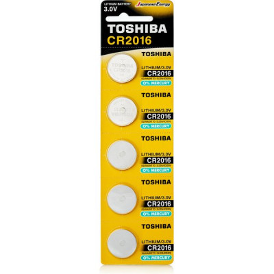 Батарейка Toshiba CR2016 [BL5/100] [TH CR2016/5BL]