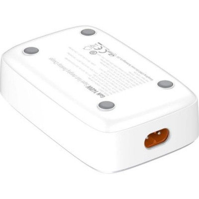 Зарядное устройство LDNIO, беспр. зар. Qi 15W, PD+PPS, 140W, GaN, [Q4010] Silver