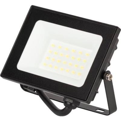 Прожектор LED  20W, 6500K, IP65, SMD, 2000Лм, призма, Эра PRO [LPR-062-0-65K-020] черный 