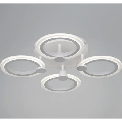 Люстра LED  48W, 3000-6000K, акрил, 430*430*80, Reluce [09501-0.3-04 WH] белый