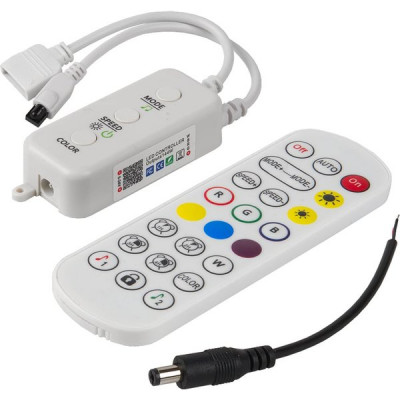 Контроллер ленты LED RGBW 12/24В MAX 8А, ИК пульт 24кн, 195*29*17, GL [GDC-RGBW-96-B