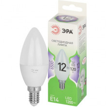 Лампа LED E14/B35 свеча, 12W, 6500K, 1200Лм, ЭРА GL [LED B35-12W-865-E14 GL]