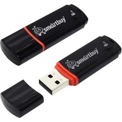 Накопитель USB Flash 8Gb SmartBuy Crown Black