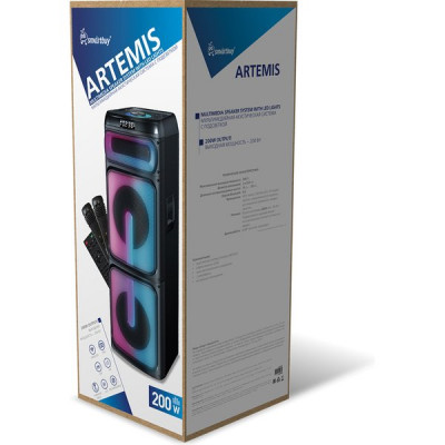 Колонка SmartBuy ARTEMIS, BT, USB, MicroSD, FM, 2 микрофона, 200 Вт [SBS-5750]