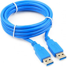 Кабель USB3.0 AM - AM, 1.8м, для связи 2х компьютеров Cablexpert [CCP-USB3-AMAM-6]