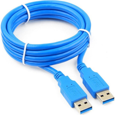 Кабель USB3.0 AM - AM, 1.8м, для связи 2х компьютеров Cablexpert [CCP-USB3-AMAM-6]