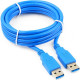 Кабель USB3.0 AM - AM, 1.8м, для связи 2х компьютеров Cablexpert [CCP-USB3-AMAM-6]