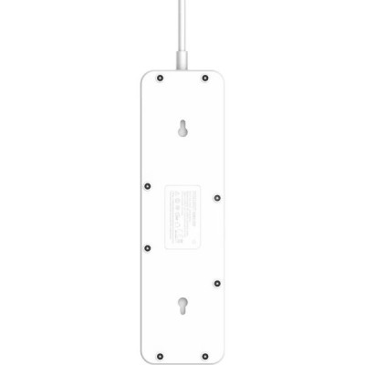 Сетевой фильтр  2м, 5 розеток, 10А/2500Вт, 6xUSB, LDNIO [SC5614] белый
