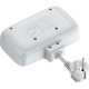 Разветвитель 2 розетки с заземлен., с выкл., 10А/2500Вт, 3xUSB, 1xType-C PD QC, LDNIO [SE2435] белый