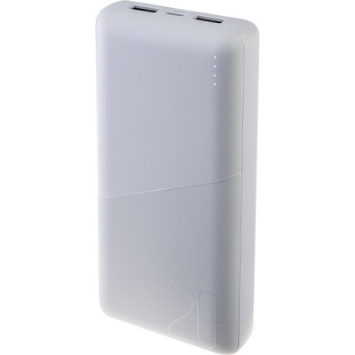 Внешняя батарея Perfeo PF-E2092, 20000mAh + In Micro usb+Type-C /Out USB 1 А, 2.1A /White