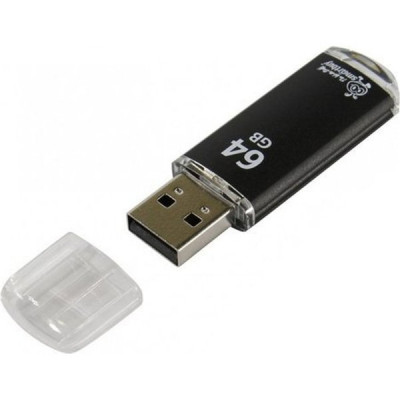 Накопитель USB Flash 64Gb SmartBuy V-Cut Black