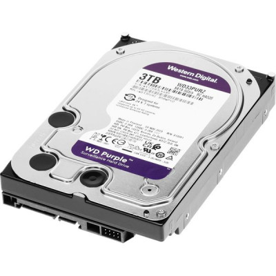 Жесткий диск  3.0Tb WD WD33PURZ Purple SATA-III 5400rpm 256Mb, для видеонаблюдения
