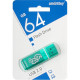 Накопитель USB Flash 64Gb SmartBuy Glossy series Green