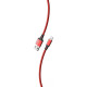 Кабель USB - Lightning, 1.0м, 3A, SmartBuy [iK-512-S14rb] красн./черн.