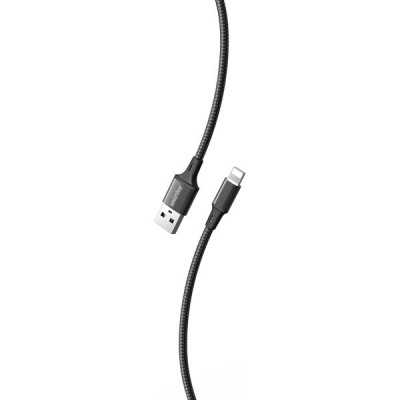 Кабель USB - Lightning, 1.0м, 3A, SmartBuy [iK-512-S14b] черный