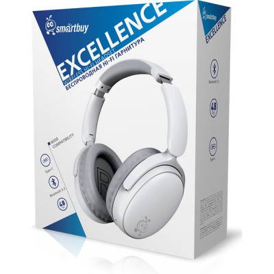 Гарнитура SmartBuy EXCELLENCE, складная контрукция, зарядка Type-C, Bluetooth [SBH-920]