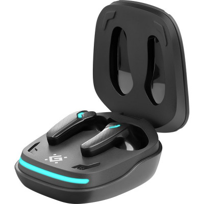 Гарнитура Defender CyberDots 285, черный, беспроводные игровые TWS [63285]