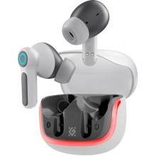 Гарнитура Defender CyberDots 290, белый, беспроводные игровые TWS [63290]