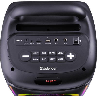 Колонка DEFENDER BOOMER 75, 75W, портативная, BT/FM/USB/TF/AUX/straps [65175]