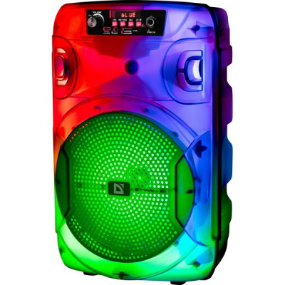 Колонка DEFENDER BOOMER 12, 15W, портативная, Light/BT/FM/USB/LED/AUX [65412]