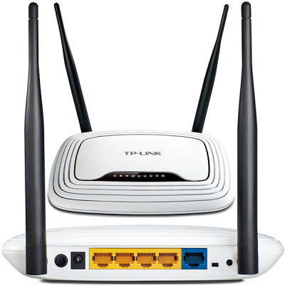 Маршрутизатор TP-LINK TL-WR841N 802.11n, 4x10/100 Eth, 1xWAN, 2 съемные антенны