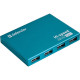 Концентратор USB 2.0, 7 портов, блок питания, Defender Septima Slim [83505]