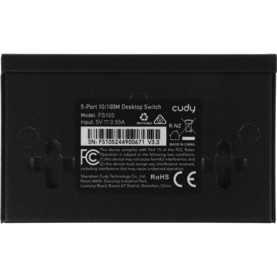 Коммутатор Cudy FS105 5port 100/100TX неуправляемый