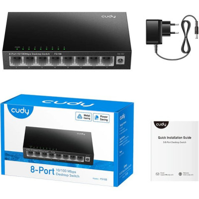 Коммутатор Cudy FS108 8port 100/100TX неуправляемый