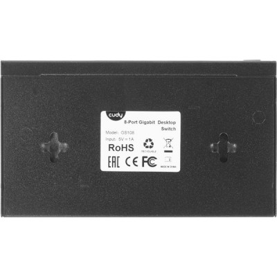Коммутатор Cudy GS108 8port 100/100/1000TX неуправляемый (вилка тип G)