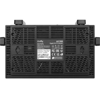 Маршрутизатор Cudy WR1500 AX1500 10/100/1000 черный