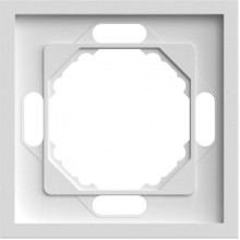 Рамка 1п, IP20, STEKKER Эмили [PFR00-5001-01][35] белый фарфор soft touch