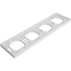 Рамка 4п, IP20, STEKKER Эмили [PFR00-5004-01] белый фарфор soft touch